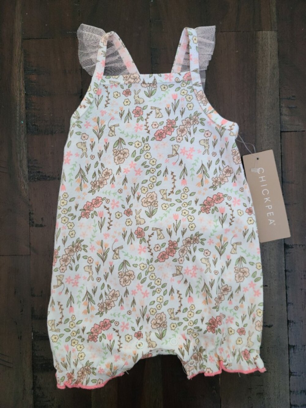 Chickpea Bunny Tank Romper